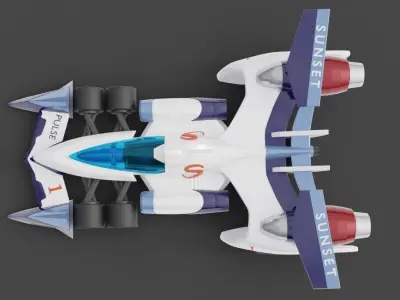 Future GPX Cyber Formula Asurada AKF Miniature Fan Art 3D print model