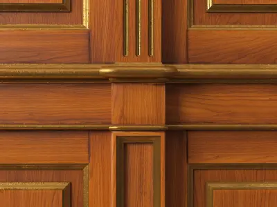 Wooden panel 01 06 3D model