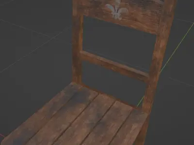 3D low Poly Chair  Free low-poly 3D model