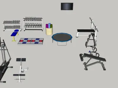 GYM ROOM 3D print model