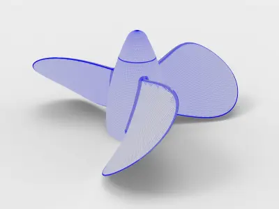 Boat propeller 3D print model