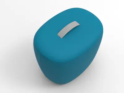 Bag Pouf Low-poly 3D model