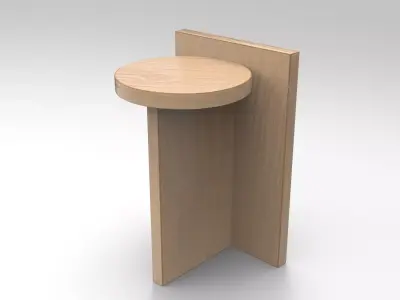 Koppa Stool Low-poly 3D model