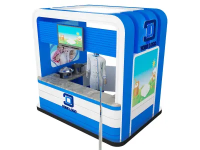 Booth Exhibition Stand a436a 3D model