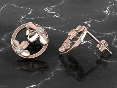 Jewelry Earring 3D print model