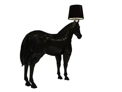 Horse Lamps Low-poly 3D model