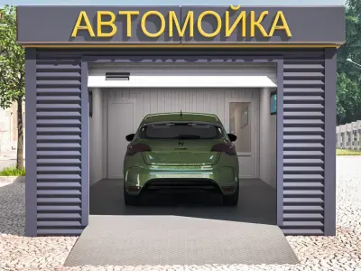 MOBILE CAR WASH 36m2  3D model