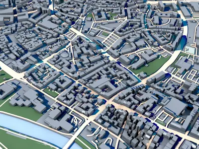 Saarbrucken Germany Capital of Saarland 3D model