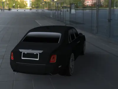 Rolls-Royce Phantom 3D model by PIXELCRAZE