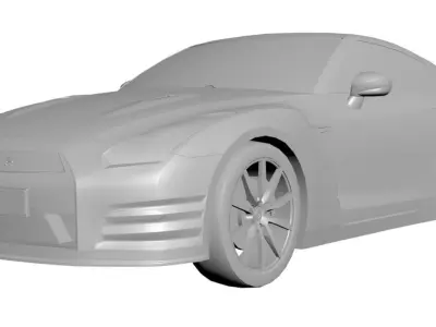 Sports red car  3D model