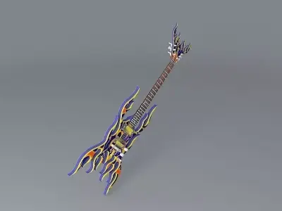Sands BF 1 Guitar Free 3D model
