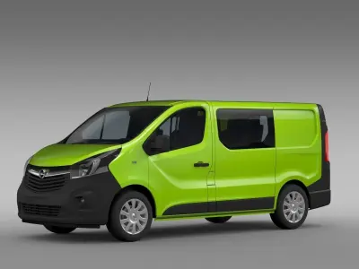 Opel Vivaro MultiVan EcoFlex 2017 3D model