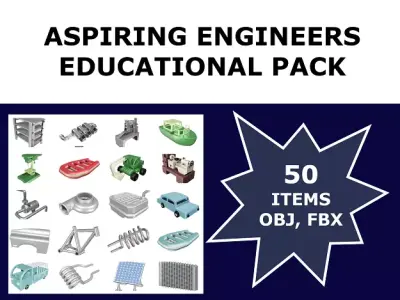 ASPIRING ENGINEERS EDUCATIONAL PACK 3D Model Collection