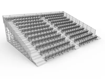 Bleachers 35 3D model