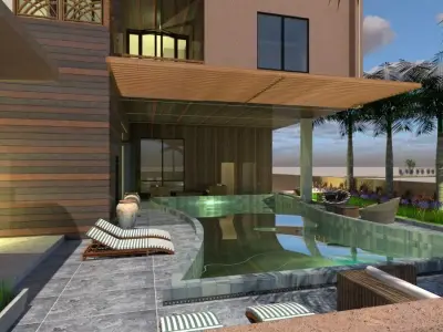 Luxury Villa Design A37 DWG SketchUp Model 3D model