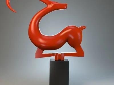 Sculpture Capricorn 2 P 3D print model