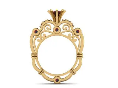 luxury Jewelry ring  3D print model