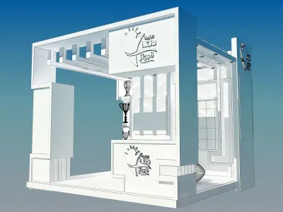 Booth Exhibition Stand a354 3D model