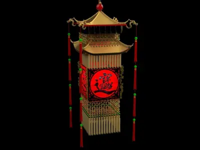 Chinese  royal palace lantern   3D model purchase