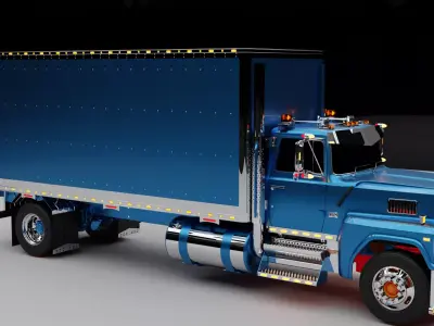 Ford LTL9000 Low-poly 3D model