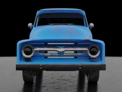 Ford F150 1956 Low-poly 3D model