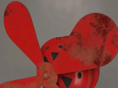 Desk Fan 3D model