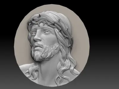 jesus head 3D print model