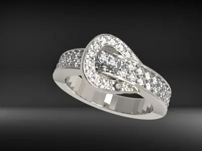 Belt Buckle Ring  3D print model