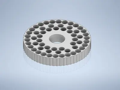 indexed pellet box for 59 pellets 3D print model