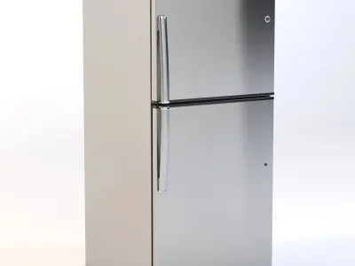 Energy Star 21 2 Cu Ft Stainless Top-Freezer Refrigerator 3D model