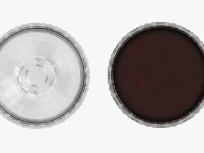 Glass goblet 02 3D model