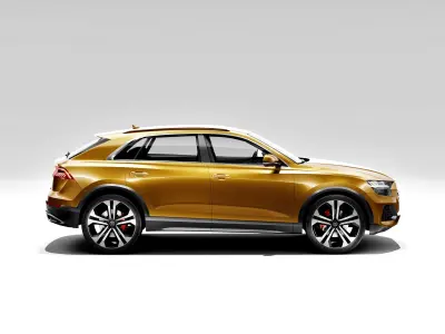 Audi Q8 2019 DETAILED INTERIOR 3D model