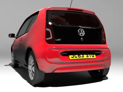 VW Up 3 door with HQ interior 2013  3D model