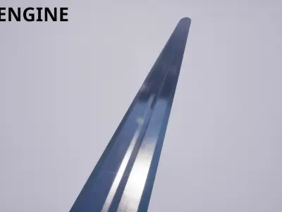 Onehanded Sword game-ready Low-poly 3D model