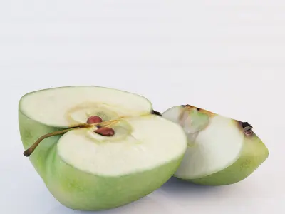 Apple Sliced 3D model