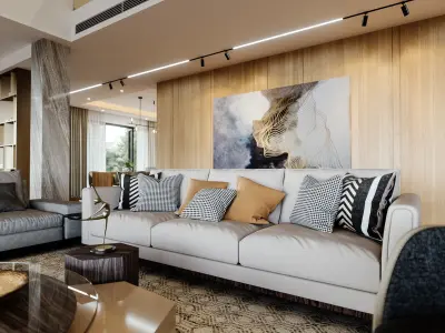 Modern interior 3d scene model 3D model