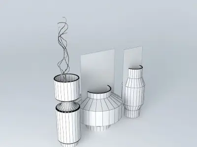 VASES 2 three Free 3D model