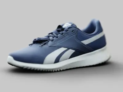 Reebok Flux lite Sports Shoes Hyper Realistic High and Low poly Low-poly 3D model