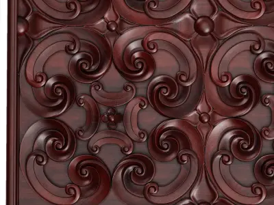Decorative panel 5 3D model purchase