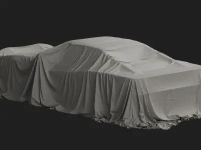 Retro Car Cover 09 3D model