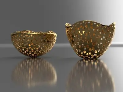 Decorative vase 2 peces LS design 3D model