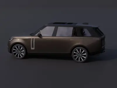 Generic Luxury SUV 7 Low-poly 3D model