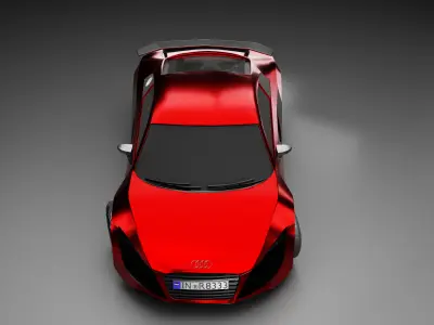 Audi r8 V10 Low-poly 3D model