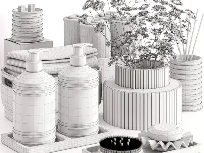Bathroom Accessories 10 3D model