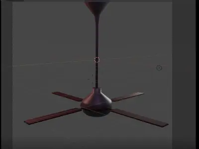 ceiling fan Free low-poly 3D model