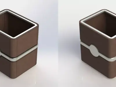 015 - Desktop Pen Holder Free 3D model