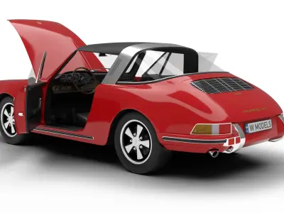 Porsche 911 Targa 1967 HQ 3d model  3D model