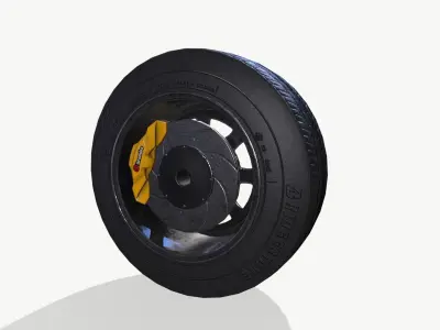 Rally wheel FS - 228 Low-poly 3D model