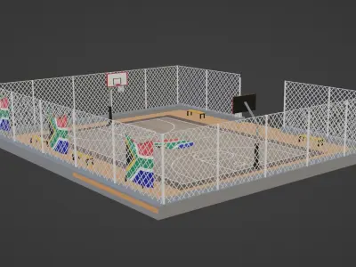 Basketball Stadium - South Africa Low-poly 3D model