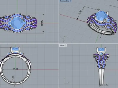 ring code 17 3D print model